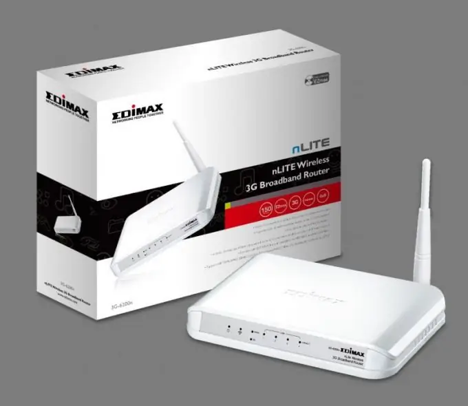 Hoe om Edimax-router op te stel