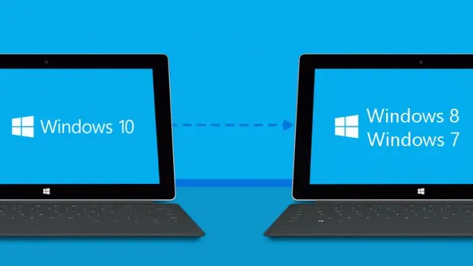 Cara memutar balik Windows 10