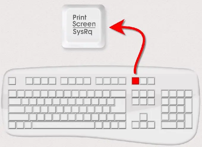 موقع مفتاح Print Screen على لوحة المفاتيح