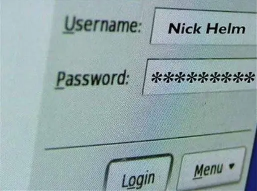 How to see the password under the dots