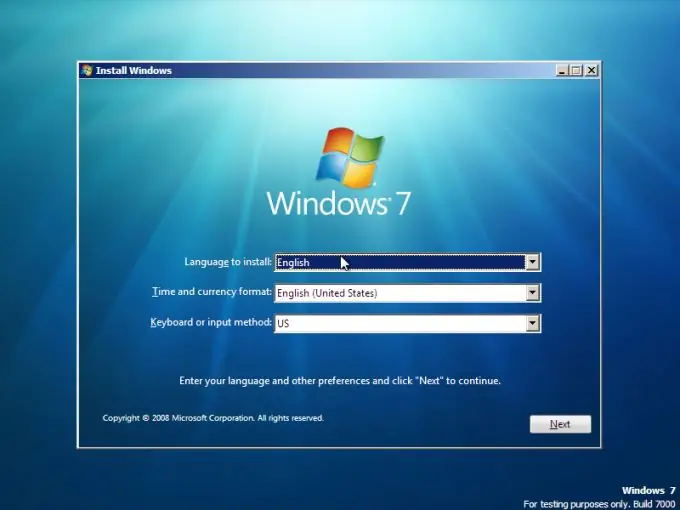 Kaip įdiegti „Windows 7“naujame kompiuteryje