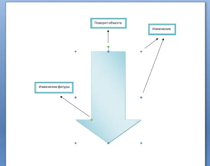 Dimensional marks of the object