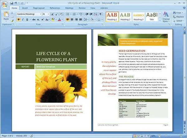 Cara memperluas lembar di Word