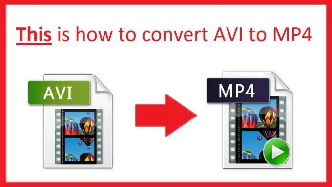 How to convert mp4 to avi for free