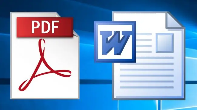 Converteix el fitxer PDF al format Word