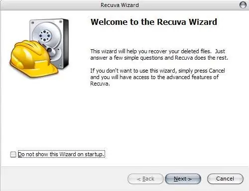 Recuva - a handy program to quickly recover lost files