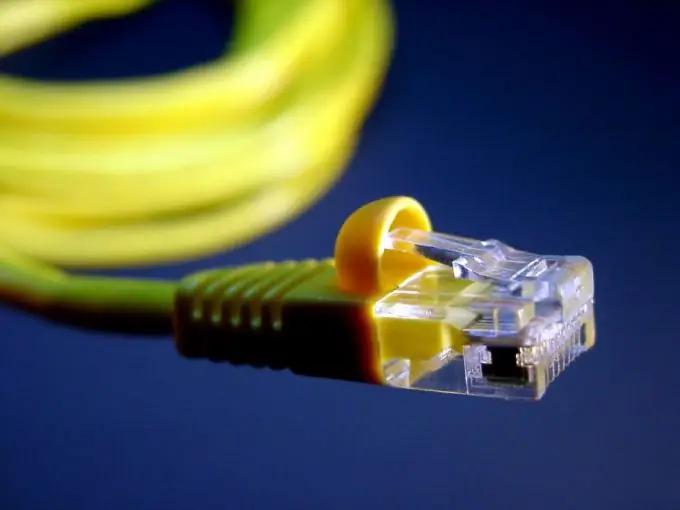 RJ45 konnektörlü sıkıştırılmış kablo