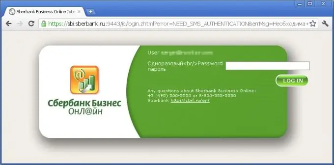 Obchodný online systém Sberbank