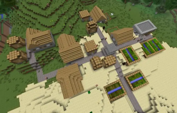 Snel een dorp vinden in Minecraft