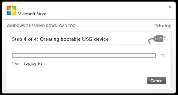 Fremgangsmåde til skrivning af USB-billede for at blinke