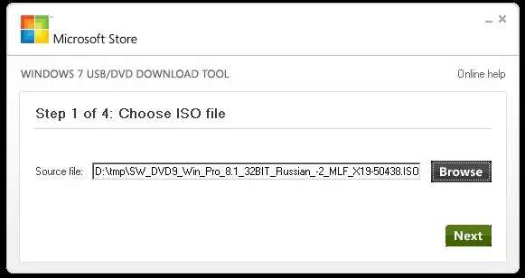 Průvodce zápisem na USB flash disk