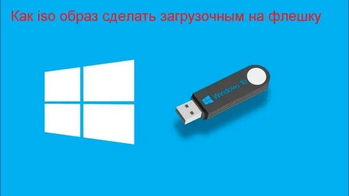 Kako narediti iso image zagonski na pogonu USB