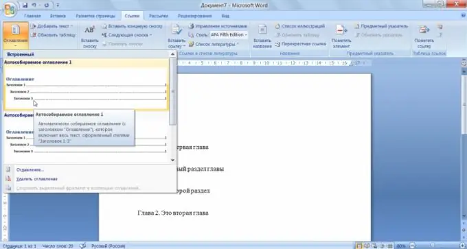 Com es pot fer una taula de continguts automàtica a Word