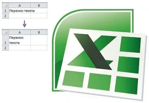 Excelдеги (Excel) текстти уячага кантип ороп салса болот