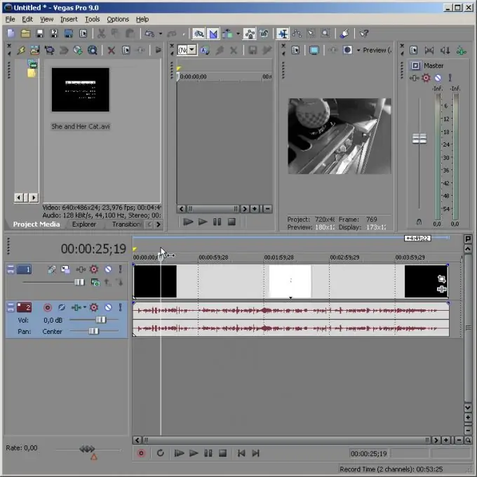 Hogyan lehet videót vágni a Sony Vegas-ban