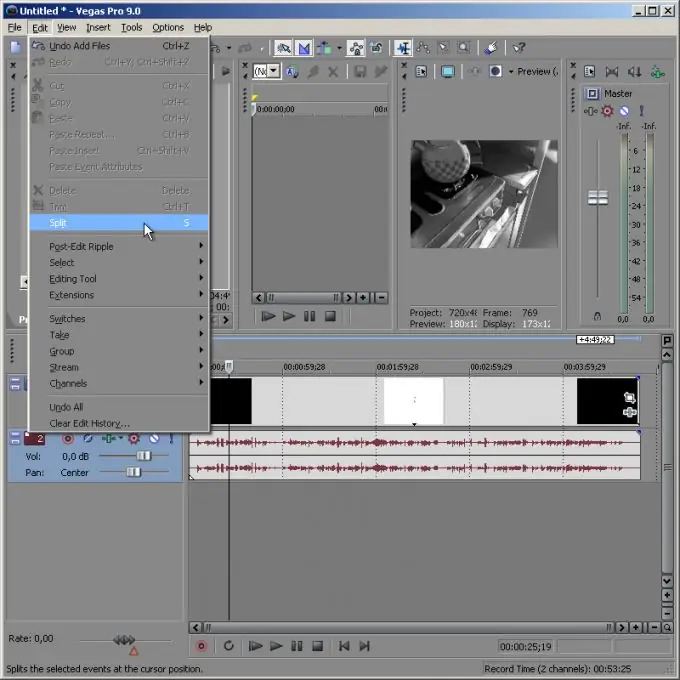 Cara memotong video di Sony Vegas