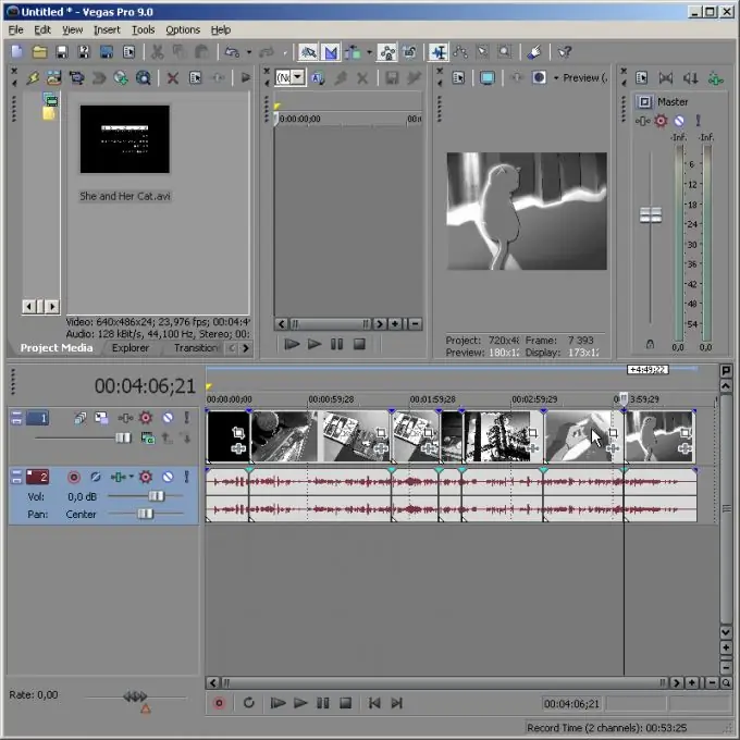 วิธีตัดวิดีโอใน Sony Vegas