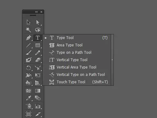 Orodja za besedilo in izpolnjevanje v programu Adobe Illustrator