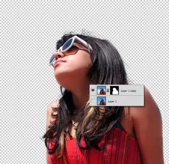 Cara memotong rambut di Photoshop