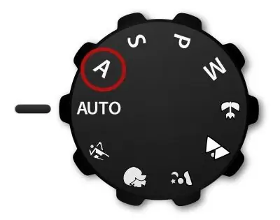 Pilih mod keutamaan aperture