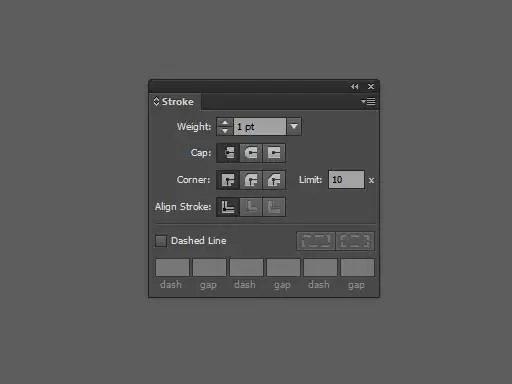 Adobe Illustrator-да инсульт панелі