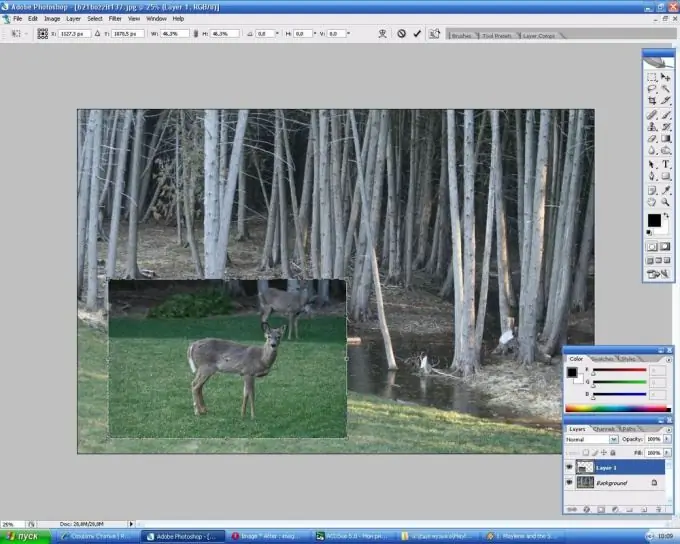 Cara overlay gambar di Photoshop