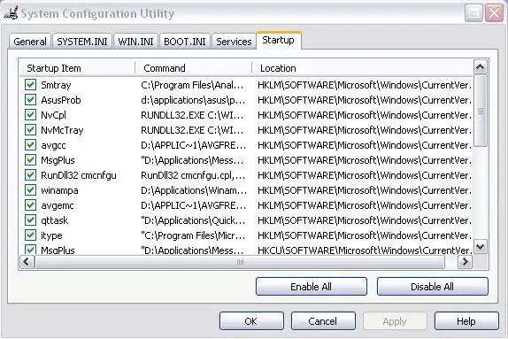 Başlangıç programları nasıl iptal edilir