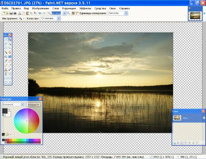 วิธีย่อภาพใน Paint.net