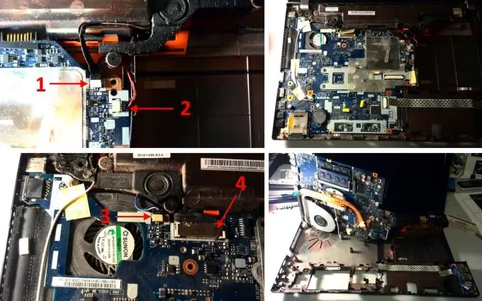 Entfernen des Motherboards des Acer Aspire V3-571G Laptops