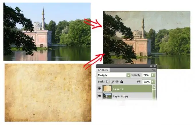 Bagaimana usia gambar di Photoshop