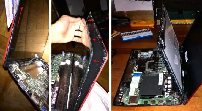 Extracció de la pantalla de l'ordinador portàtil Asus X200