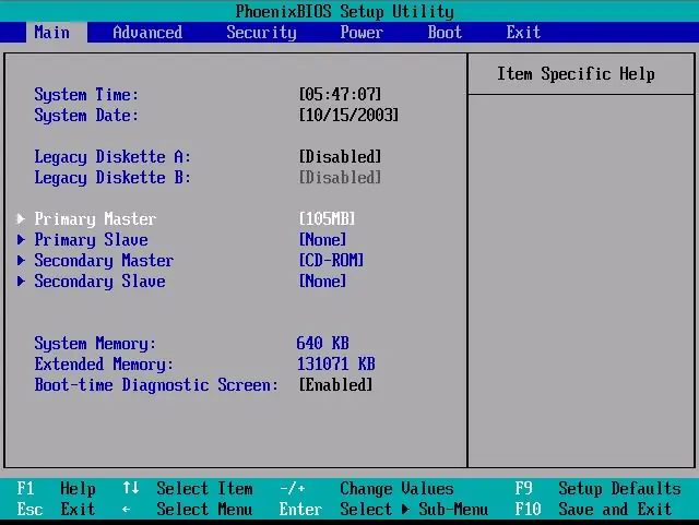 Bir hp dizüstü kompüterində BIOS-a necə daxil olmaq olar