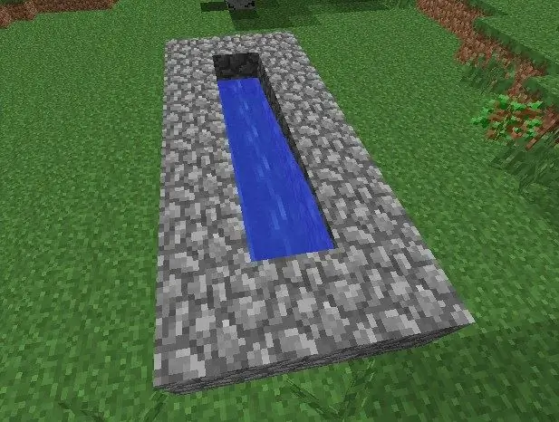 Vierta agua en el barril de un cañón en Minecraft