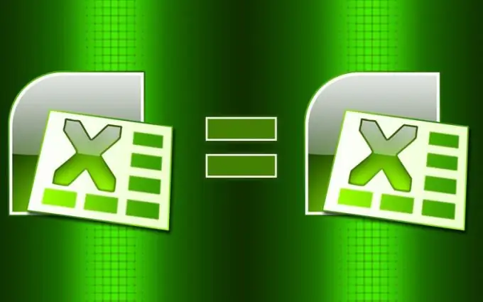 كيفية مقارنة البيانات في Excel