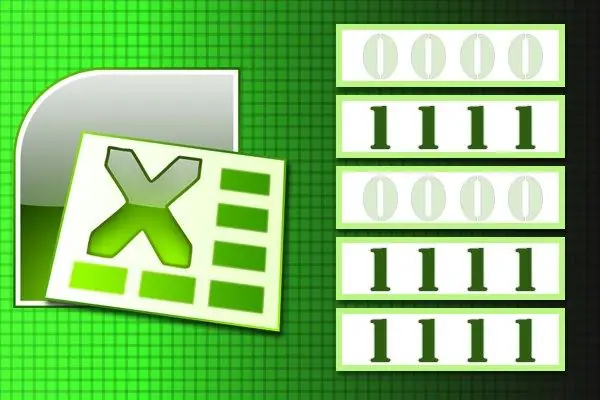 Cara membuang sifar di Excel