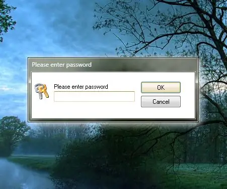 Paano maglagay ng isang password sa programa