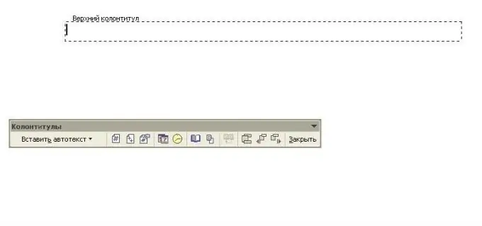 How to put headers and footers