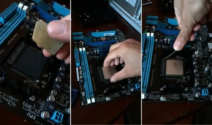 Pag-install ng processor sa motherboard