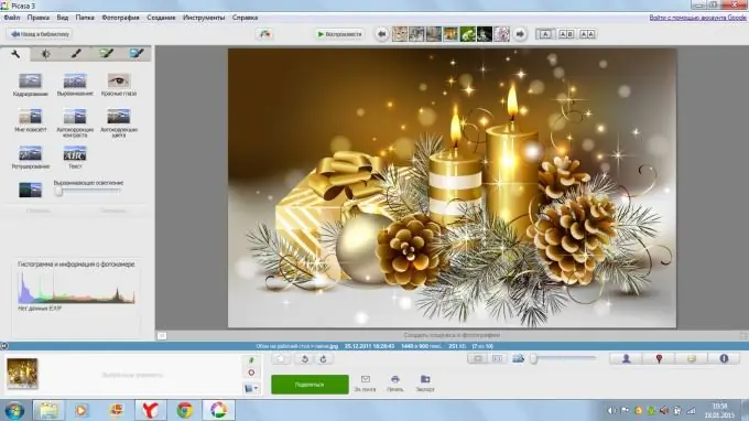 Picasa Graphics Editor 3: Properties Overview