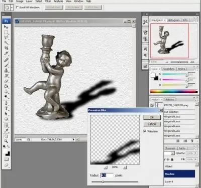 How to draw a shadow in Photoshop