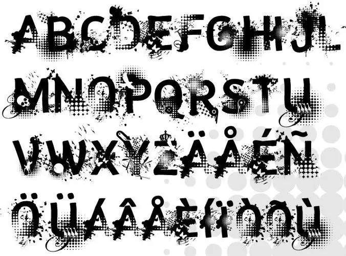 Kako napisati font