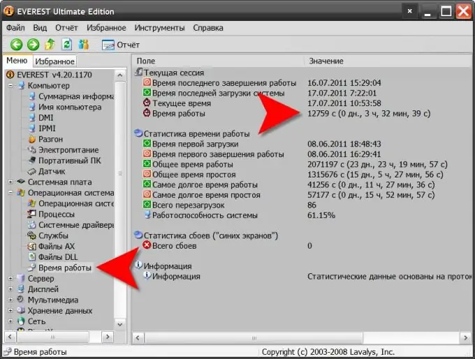 Como descobrir o tempo de operação do computador