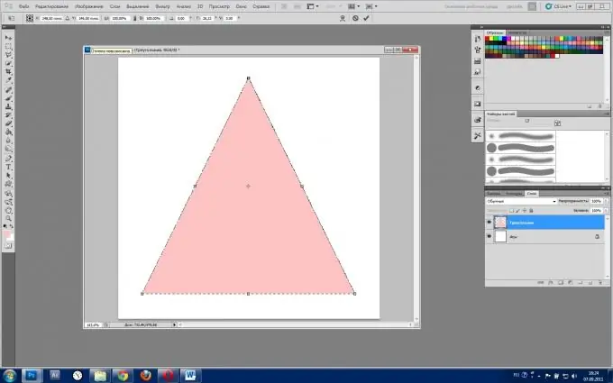 Si të vizatoni një trekëndësh në Photoshop