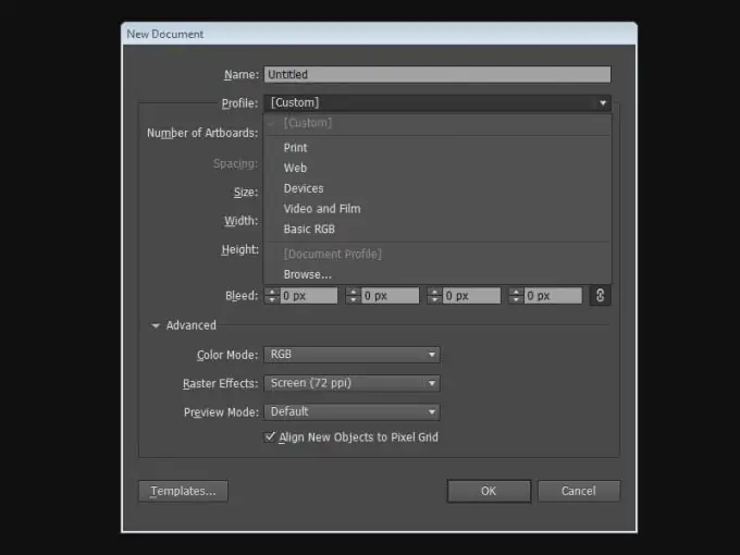 Profili dokumenata u Adobe Illustratoru