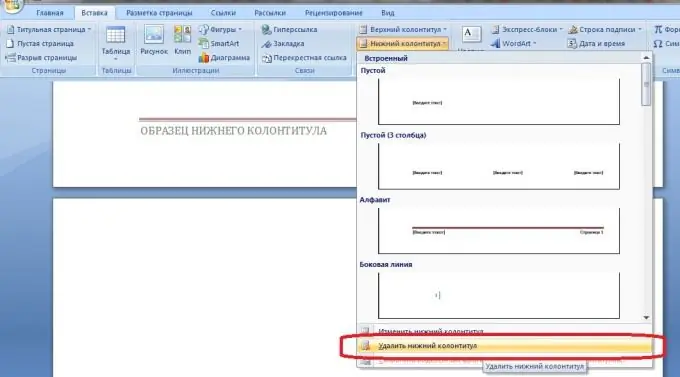 Cómo eliminar encabezados y pies de página