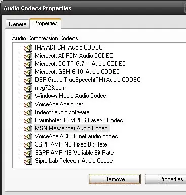 How to remove codecs