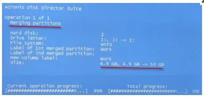 Диск бөлімдерін қалай біріктіру керек