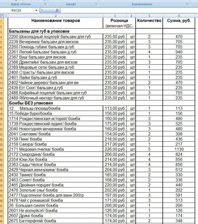 Cum se determină dimensiunea unui tabel