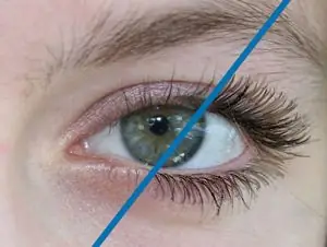 Wie man Wimpern in Photoshop macht