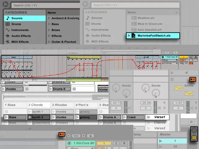 Elementet e drejtpërdrejta të Ableton 9